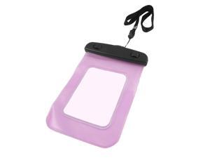 Fuchsia Black Double Turn Lock Water Resistant Pouch for iPhone 4 3G 3GS Fuchsia Black Double Turn Lock Water Resistant Pouch for iPhone 4 3G 3GS