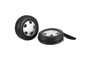 Wheel Shaped Plastic Zip Up 24 Slots DVD CD Holder Storage Case Bag 2 Pcs Wheel Shaped Plastic Zip Up 24 Slots DVD CD Holder Storage Case Bag 2 Pcs