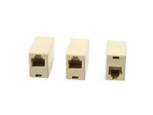 3 Pcs RJ11 Female to Female 4P4C Modular Inline Ethernet Coupler 3 Pcs RJ11 Female to Female 4P4C Modular Inline Ethernet Coupler