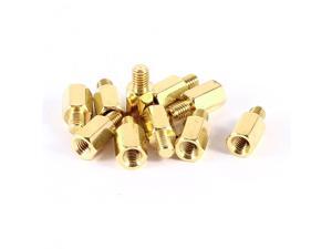 10 Pcs PC PCB Motherboard Brass Standoff Hexagonal Spacer M3 7+4mm 10 Pcs PC PCB Motherboard Brass Standoff Hexagonal Spacer M3 7+4mm