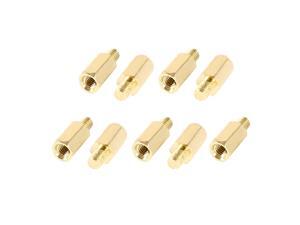 9 Pcs PC PCB Motherboard Brass Standoff Hexagonal Spacer M3 8+4mm 9 Pcs PC PCB Motherboard Brass Standoff Hexagonal Spacer M3 8+4mm