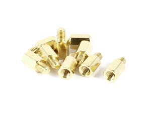 9 Pcs PC PCB Motherboard Brass Standoff Hexagonal Spacer M3 7+4mm 9 Pcs PC PCB Motherboard Brass Standoff Hexagonal Spacer M3 7+4mm