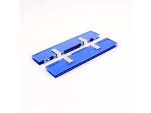 2 Pcs Blue Aluminum Heatsink Shim Spreader Cooler Cooling for DDR RAM Memory 2 Pcs Blue Aluminum Heatsink Shim Spreader Cooler Cooling for DDR RAM Memory