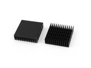 2 Pieces Black Aluminum Heat Sink Cooling Fin Cooler 40mmx40mmx11mm Replacements 2 Pieces Black Aluminum Heat Sink Cooling Fin Cooler 40mmx40mmx11mm Replacements