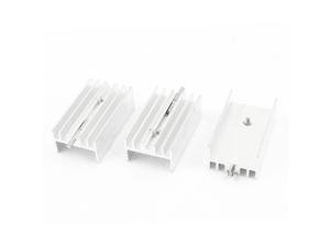 3 x Silver Tone Aluminum Heat Sink 25x15x10mm for TO-220 Transistors 3 x Silver Tone Aluminum Heat Sink 25x15x10mm for TO-220 Transistors