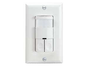 Enerlites DWOS-JD Dual Relay Load Motion Sensor Switch, Passive Infrared (PIR) Occupancy Sensor Switch 120/277VAC 60 Hz, Commercial Grade for Both Industrial and Residential Use, White Enerlites DWOS-JD Dual Relay Load Motion Sensor Switch, Passive Infrared (PIR) Occupancy Sensor Switch 120/277VAC 60 Hz, Commercial Grade for Both Industrial and Residential Use, White