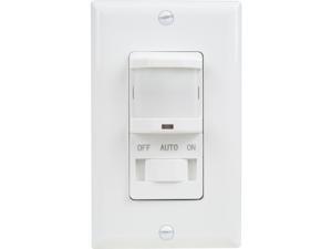 Top Greener Automatic PIR Occupancy Motion Sensor Switch W/ Manual On/Off Option White Top Greener Automatic PIR Occupancy Motion Sensor Switch W/ Manual On/Off Option White