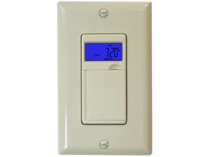 Enerlites HET01 7-Day 18ON/OFF Digital Programmable In-Wall Timer Switch for lighting, fan, motor, Ivory Enerlites HET01 7-Day 18ON/OFF Digital Programmable In-Wall Timer Switch for lighting, fan, motor, Ivory