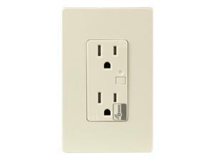 Enerwave ZW15R Z-Wave Wireless 120VAC 15A Temper Resistant (TR) Duplex Receptacle with Two Free Wall Plates - Light Almond Enerwave ZW15R Z-Wave Wireless 120VAC 15A Temper Resistant (TR) Duplex Receptacle with Two Free Wall Plates - Light Almond