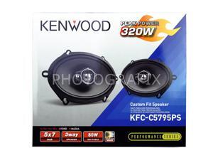 Kenwood KFC-C5795PS 5x7" Performance Series 3-Way Custom Fit Coaxial Speaker KFC Kenwood KFC-C5795PS 5x7" Performance Series 3-Way Custom Fit Coaxial Speaker KFC