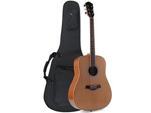 ADM 41" Full Size Premium Dreadnought Acoustic Electric Guitar with Foamed Case, Solid Spruce Top ADM 41" Full Size Premium Dreadnought Acoustic Electric Guitar with Foamed Case, Solid Spruce Top