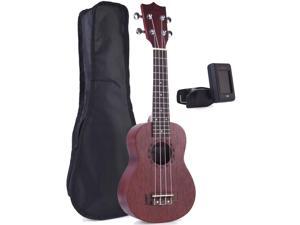 ADM Mahogany Soprano Ukulele Beginner Kit with Gig Bag, E-tuners ADM Mahogany Soprano Ukulele Beginner Kit with Gig Bag, E-tuners