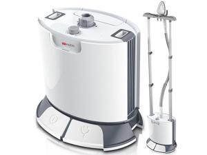 Kazoo 1580W / 54 oz Professional Dual Bar Garment Steamer with Foot Operated On-Off Switch and Power Cord Storage - Gray Kazoo 1580W / 54 oz Professional Dual Bar Garment Steamer with Foot Operated On-Off Switch and Power Cord Storage - Gray