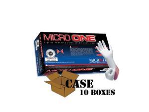 Microflex - Micro One - Lightly-Powdered Latex Gloves - Case - Size: Medium Microflex - Micro One - Lightly-Powdered Latex Gloves - Case - Size: Medium