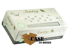 Sentry - Latex Gloves, Powder Free, Textured - Case - size: Medium Sentry - Latex Gloves, Powder Free, Textured - Case - size: Medium