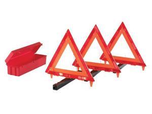 Cortina Safety Products Fluorescent Orange Acrylic 3-Piece Triangle Warning Kit With (3) Triangles in Living Hinge Box Cortina Safety Products Fluorescent Orange Acrylic 3-Piece Triangle Warning Kit With (3) Triangles in Living Hinge Box