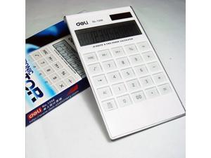 Digit Dual Powered Desktop Calculator, Tilted LCD Display Digit Dual Powered Desktop Calculator, Tilted LCD Display