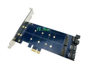 Dual SATA to Dual M.2 (NGFF) SSD PCIE power adapter Dual SATA to Dual M.2 (NGFF) SSD PCIE power adapter