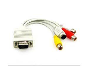 Professional VGA RCA adapter cable S-Video VGA to 3RCA AV cable VGA to S-Video cable Professional VGA RCA adapter cable S-Video VGA to 3RCA AV cable VGA to S-Video cable