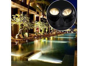 Solar Garden Lawn Pool Waterproof Underwater LED Spotlight with Flash Mode (Double Lamps) Warm White Solar Garden Lawn Pool Waterproof Underwater LED Spotlight with Flash Mode (Double Lamps) Warm White