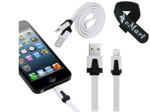 8 Pin USB Noodle Data Sync Charger Cable Cord for iPhone 6 6S iPhone 5 5s iPod Touch Lightning Connector to USB Cable compatible with the newest iOS 9 and beyond - Charge and Sync Cable 8 Pin USB Noodle Data Sync Charger Cable Cord for iPhone 6 6S iPhone 5 5s iPod Touch Lightning Connector to USB Cable compatible with the newest iOS 9 and beyond - Charge and Sync Cable