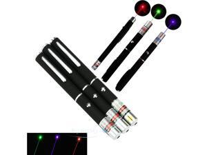 3x High Power 5MW Green + Blue Voilet + Red Lazer Ray Laser Pointer Pen 3x High Power 5MW Green + Blue Voilet + Red Lazer Ray Laser Pointer Pen