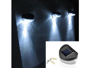 NEW! Outdoor Solar Powered LED Path Wall Landscape Mount Garden Fence Light Lamp NEW! Outdoor Solar Powered LED Path Wall Landscape Mount Garden Fence Light Lamp