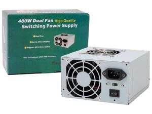 Logisys PS480D2 480W Watt 20+4pin Dual Fan ATX PC Computer Power Supply PSU NEW Logisys PS480D2 480W Watt 20+4pin Dual Fan ATX PC Computer Power Supply PSU NEW