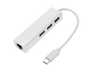 USB-C USB 3.1 Type C Multiple 3 Ports Hub With Ethernet Network LAN Adapter USB-C USB 3.1 Type C Multiple 3 Ports Hub With Ethernet Network LAN Adapter