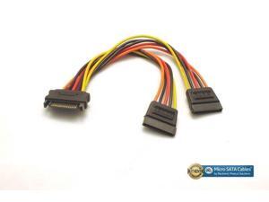 New SATA 15 Pin Y Splitter 5 Wire SATA Power 6 inches Cable New SATA 15 Pin Y Splitter 5 Wire SATA Power 6 inches Cable