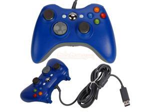 Wired USB Game Pad Wired Blue/black Controller for Microsoft Xbox 360 PC Windows 7 Wired USB Game Pad Wired Blue/black Controller for Microsoft Xbox 360 PC Windows 7