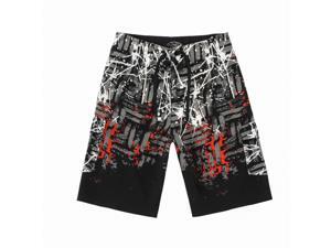 Men Board Shorts Spandex in Black Wild Men Board Shorts Spandex in Black Wild