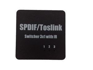 SPDIF TOSLINK Digital Optical Audio Switch Switcher Box 3x1 3 in 1 out SPDIF TOSLINK Digital Optical Audio Switch Switcher Box 3x1 3 in 1 out