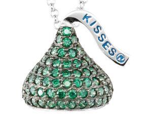 HERSHEY'S KISSES® Silver May CZ Multi-Stone Pendant with Chain HERSHEY'S KISSES® Silver May CZ Multi-Stone Pendant with Chain