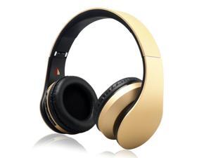 iRunzo On Ear Stereo Wireless Bluetooth Headsets Headphones with Mic 3.5mm Jack FM Radio TF Memory Card MP3 Noise Canceling Folding Strech for iPhone LG Samsung Sony PC Xbox Ps4 Gaming Sports(Golden) iRunzo On Ear Stereo Wireless Bluetooth Headsets Headphones with Mic 3.5mm Jack FM Radio TF Memory Card MP3 Noise Canceling Folding Strech for iPhone LG Samsung Sony PC Xbox Ps4 Gaming Sports(Golden)