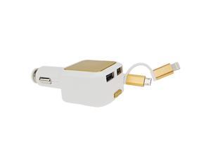 Car charger, Shinefuture 2 Port 4.8A Dual USB Car Chargers + 2-in-1 Retractable Cable for Iphone 6S Plus 5S 4S Samsung Galaxy S7 Edge S6 S5 Note and Other IOS or Android Devices Car charger, Shinefuture 2 Port 4.8A Dual USB Car Chargers + 2-in-1 Retractable Cable for Iphone 6S Plus 5S 4S Samsung Galaxy S7 Edge S6 S5 Note and Other IOS or Android Devices