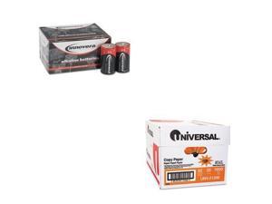 Shoplet Best Value Kit - Innovera Alkaline Batteries (IVR22012) and Universal... Shoplet Best Value Kit - Innovera Alkaline Batteries (IVR22012) and Universal...