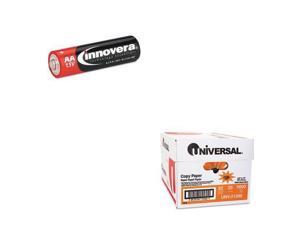 Shoplet Best Value Kit - Innovera Alkaline Batteries (IVR11008) and Universal... Shoplet Best Value Kit - Innovera Alkaline Batteries (IVR11008) and Universal...