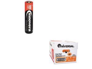 Shoplet Best Value Kit - Innovera Alkaline Batteries (IVR11108) and Universal... Shoplet Best Value Kit - Innovera Alkaline Batteries (IVR11108) and Universal...