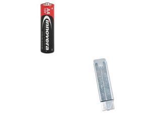Shoplet Best Value Kit - Innovera Alkaline Batteries (IVR11024) and Retractab... Shoplet Best Value Kit - Innovera Alkaline Batteries (IVR11024) and Retractab...
