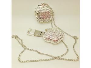 crystal apple 8 gb, 16 gb and 32 gb and 64gb flash drive usb 2.0 pen/gift necklace U disk/memory crystal apple 8 gb, 16 gb and 32 gb and 64gb flash drive usb 2.0 pen/gift necklace U disk/memory