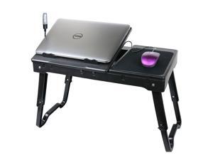 DG Sports Multi-Functional Laptop Table Stand with Internal Cooling Fan and Built-In LED Light - Black DG Sports Multi-Functional Laptop Table Stand with Internal Cooling Fan and Built-In LED Light - Black