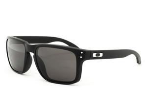 Oakley OO9102-01 Holbrook Sunglasses - Matte Black Frame / Warm Grey Lens Oakley OO9102-01 Holbrook Sunglasses - Matte Black Frame / Warm Grey Lens