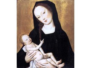 Master the Virgin Virgin and Child - 16" x 20" Premium Canvas Print Master the Virgin Virgin and Child - 16" x 20" Premium Canvas Print