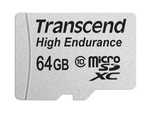 64GB Transcend High Endurance MicroSDXC Card CL10 w/SD Adapter 64GB Transcend High Endurance MicroSDXC Card CL10 w/SD Adapter