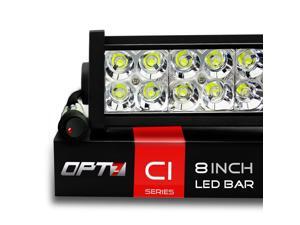 OPT7 C1 Series 8" Off-Road LED Light Bar w/ Power Harness and Switch - 36W Spot Auxiliary ATV SidexSide Boat Marine Work Lamp OPT7 C1 Series 8" Off-Road LED Light Bar w/ Power Harness and Switch - 36W Spot Auxiliary ATV SidexSide Boat Marine Work Lamp