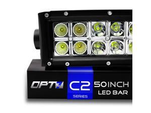 OPT7 C2 Series 50" Off-Road CREE LED Light Bar - Flood/Spot Combo Auxiliary ATV Boat Marine Work Lamp (28800 Lumen) OPT7 C2 Series 50" Off-Road CREE LED Light Bar - Flood/Spot Combo Auxiliary ATV Boat Marine Work Lamp (28800 Lumen)