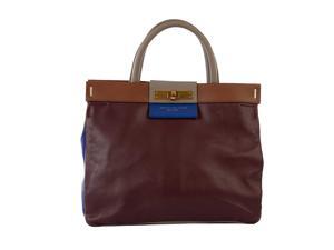 Marc by Marc Jacobs women's leather handbag shopping bag purse dark wine blu Marc by Marc Jacobs women's leather handbag shopping bag purse dark wine blu