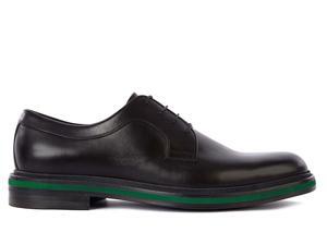 Gucci men's classic leather lace up laced formal shoes derby black Gucci men's classic leather lace up laced formal shoes derby black