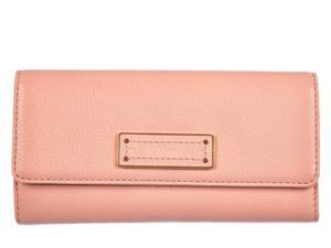 Marc by Marc Jacobs women's wallet leather coin case holder purse card bifold peach flower pink Marc by Marc Jacobs women's wallet leather coin case holder purse card bifold peach flower pink
